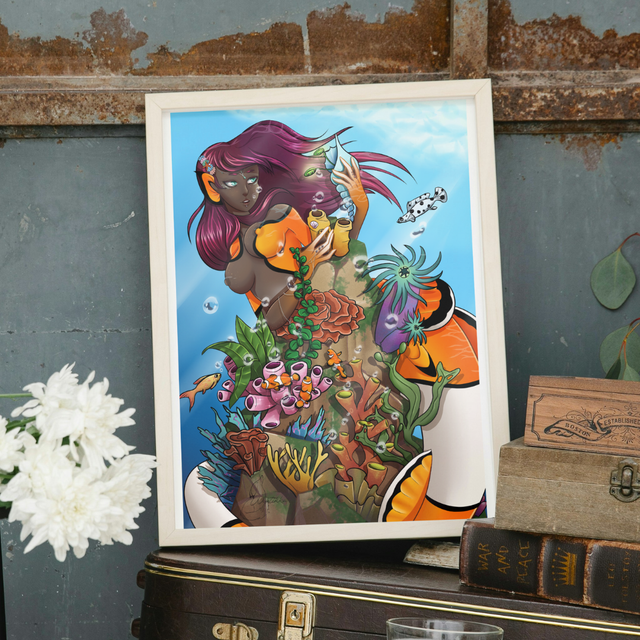 Print d'illustration — Sirène Corail