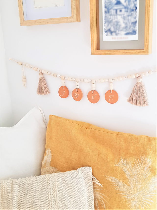 GUIRLANDE - PRÉNOM &amp; POMPONS