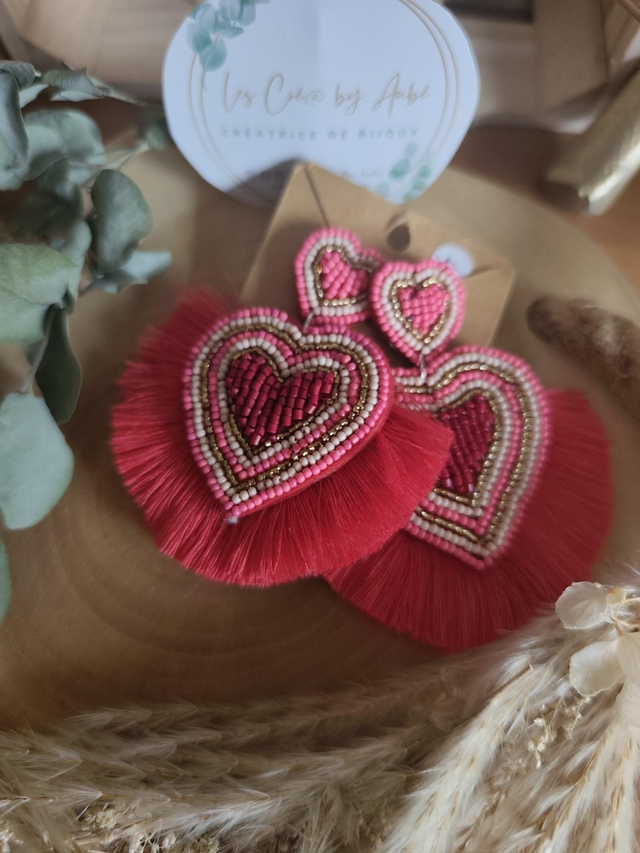 BO BIG BOHEME COEUR PERLES / ROUGE CORAIL 0000076