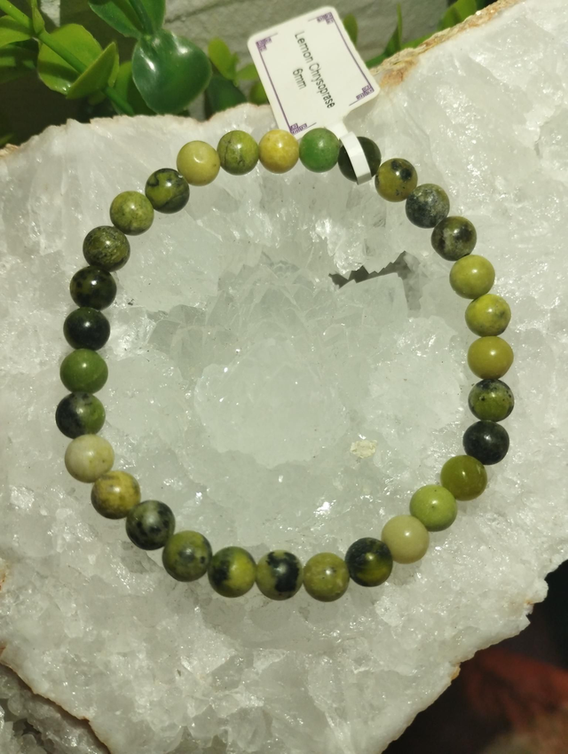 Bracelet Chrysoprase 6mm