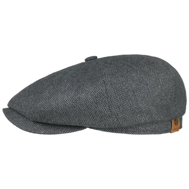 Hatteras Zijde Flat Cap Grey