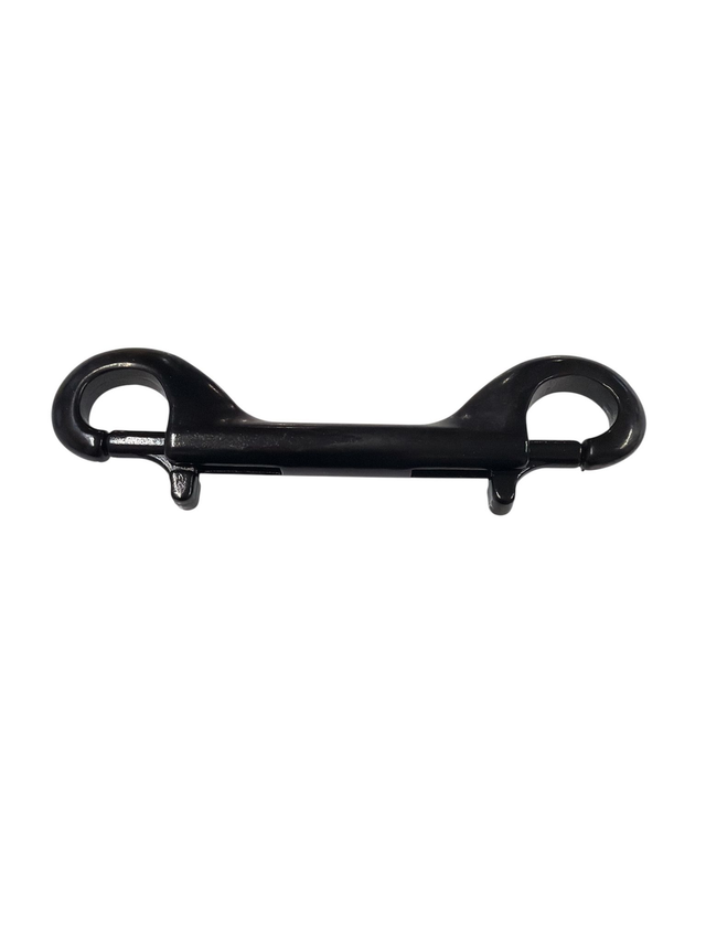 Tecline double mousquetons noir 120mm