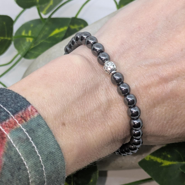 Bracelet "Hématite" 6mm BR-022