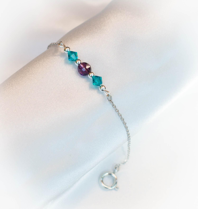 Bracelet en perles de cristal 