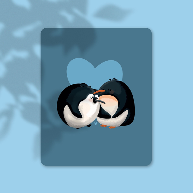 Noël - Pingouins - 10,7 x 13,9 cm