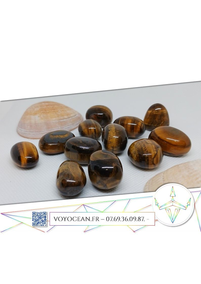 Pierre roulée : œil de tigre