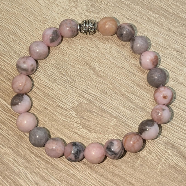 Bracelet "Jaspe zébré" 8mm BR-093