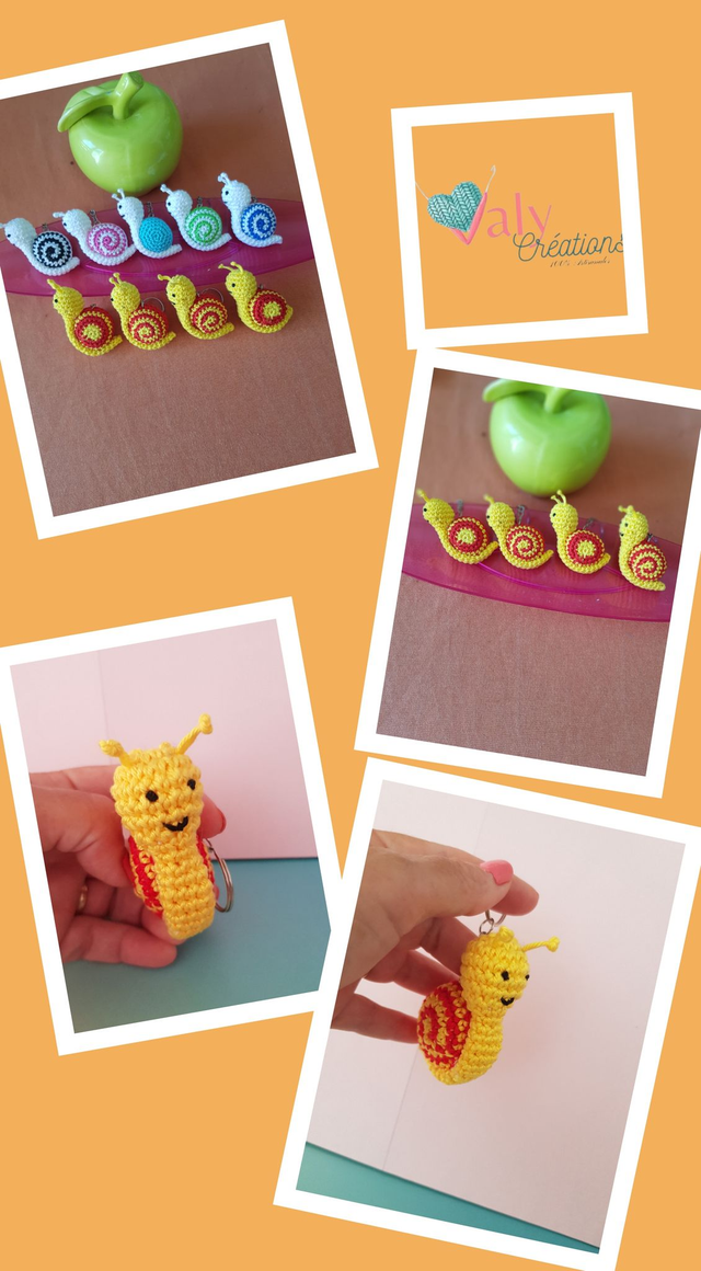 Porte Clé escargot Catalan ( sur commande)