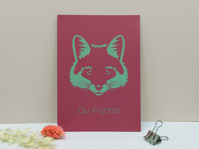 Karte Fuchs &quot;Du Fuchs&quot;