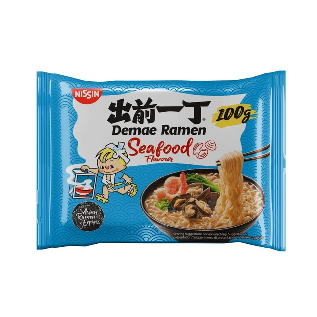 Nissin Seafood Ramen Demae Noodles 100 G