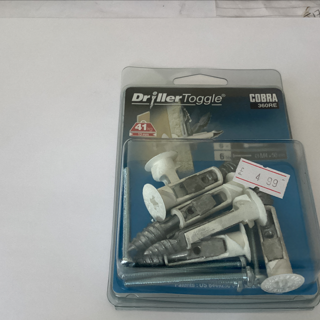 Drill toggle m4x50  b330315