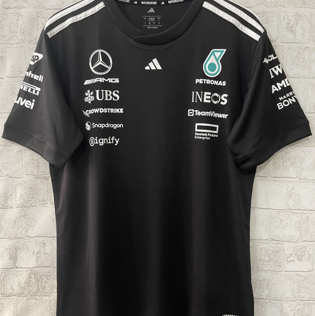 Fórmula 1, camiseta, Mercedes Team Driver negra 25 26