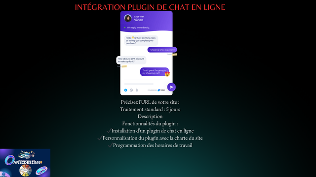 Intégration plugin de chat en ligne