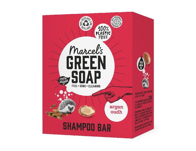 [Marcel's Green Soap] Shampoo Bar - Argan &amp; Oudh - 90g