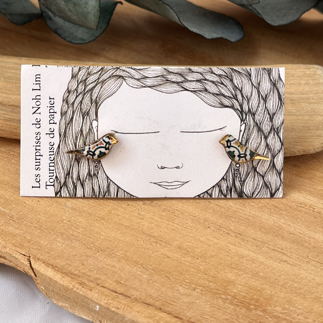 Puces oiseaux acier inoxydable 