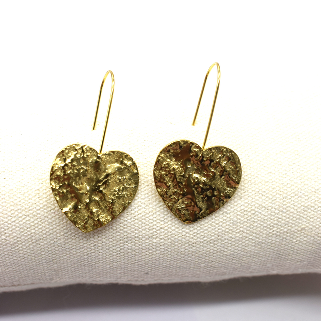 Boucles pendante cœur 