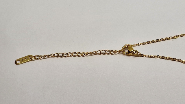 Chaîne acier inoxydable doré