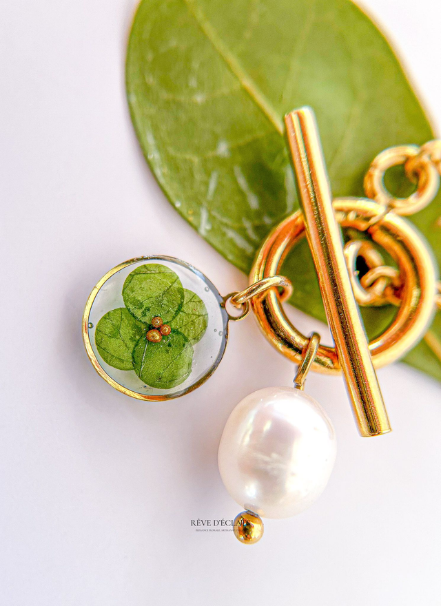Collier  - Feuille d’Olivier 