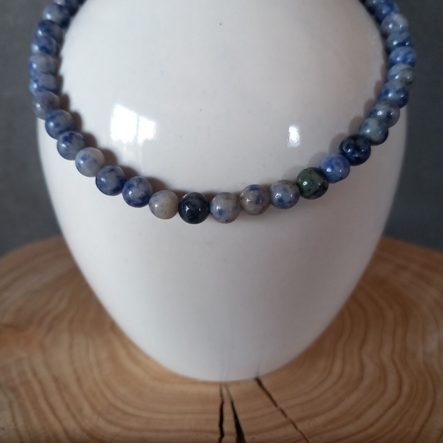Collier en Sodalite