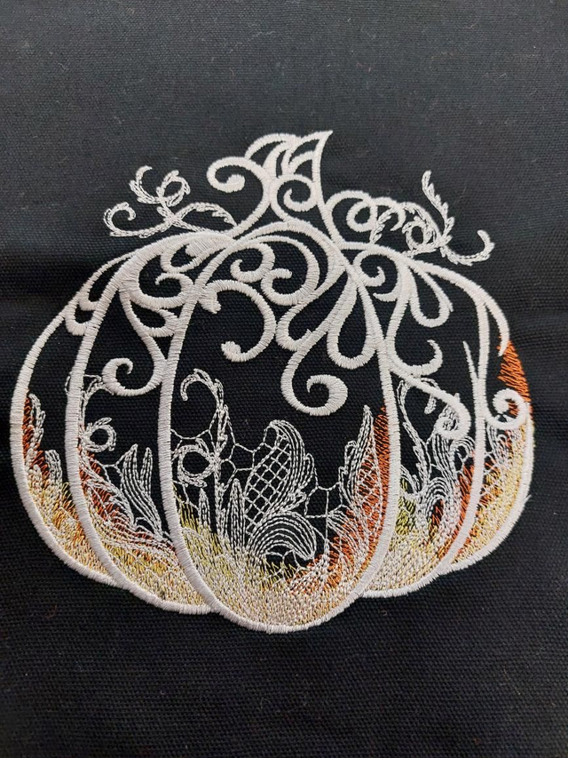 Embroidered cushion cover 