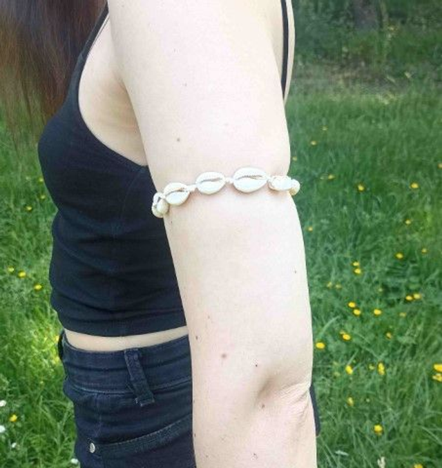 Bracelet de biceps coquillage Bohème