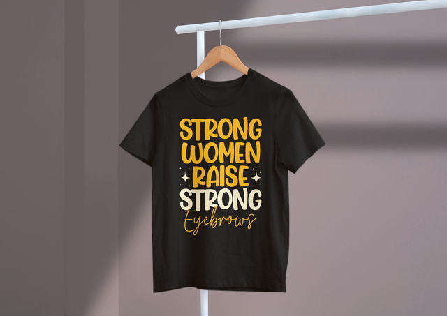 Strong Women Raise Strong Eyebrows Women’s Strength Confidence. Starke Frauen ziehen starke Augenbrauen hoch. Das Selbstvertrauen der Frauen