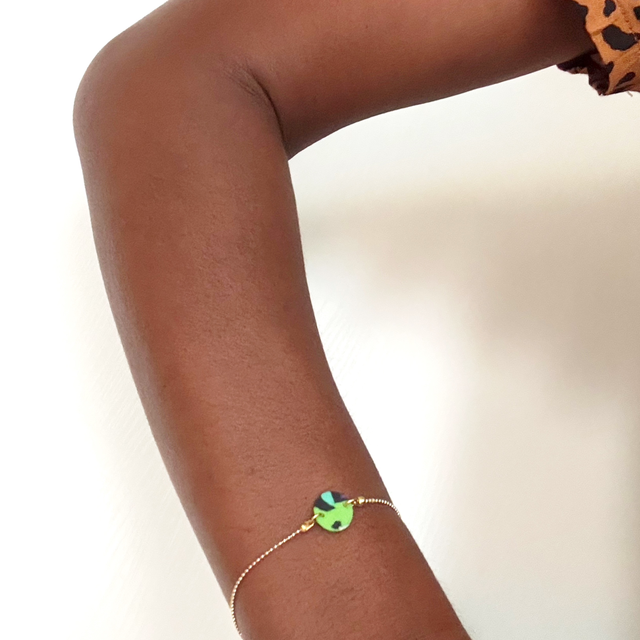 Bracelet fin médaillon