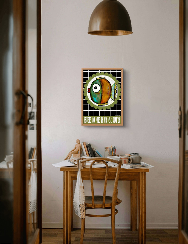 Affiche "Rappelle toi que la vie est courte"