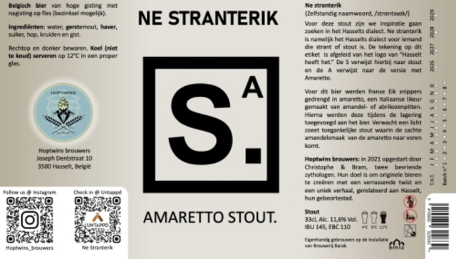 5. Ne Stranterik - Amaretto (Imperial stout)