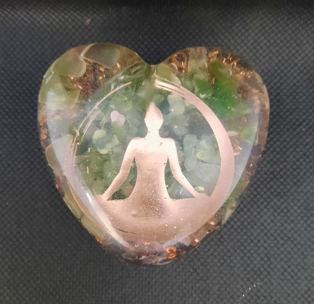 Coeur décoration Améthyste / Jade néphrite