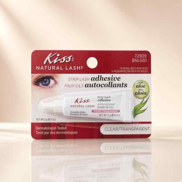 KISS Strip Lash Adhesive with Aloe Vera – Clear/Transparent 3g | Lash Glue
