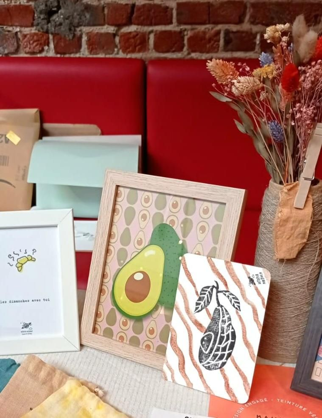 BABY AVOCADO - Linogravures PLANTOUNES