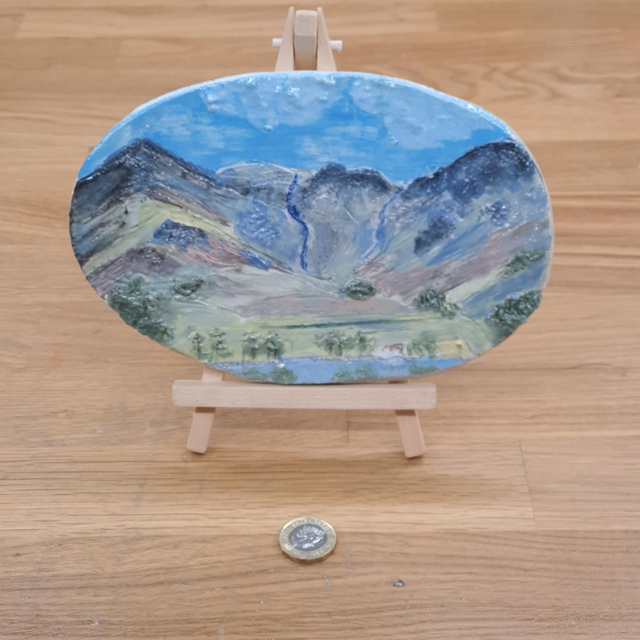 Buttermere lake and mountains ceramic artwork