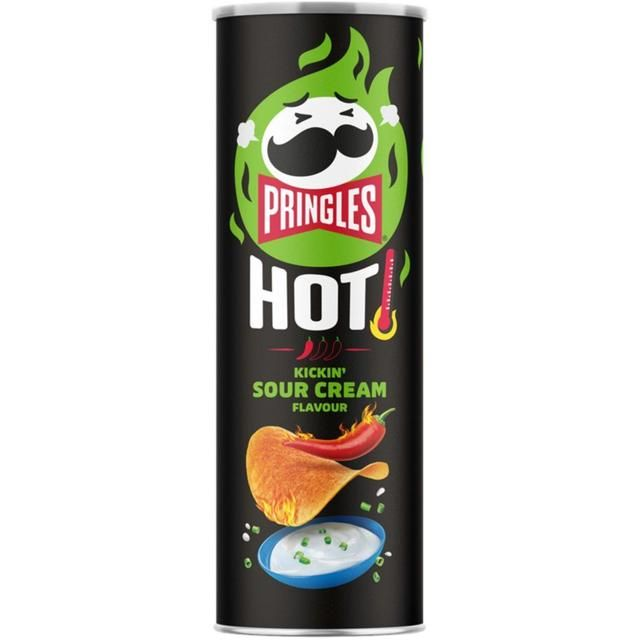 Pringles Hot Kickin Sour Cream Flavour 160g