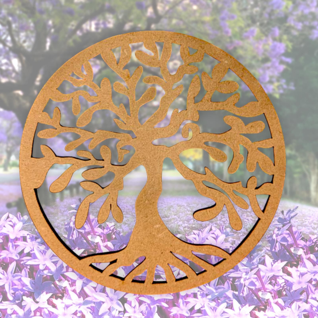 Plaque en bois "Arbre de vie"