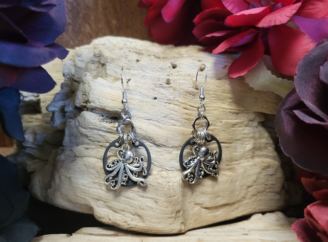 Boucles d'Oreilles Néo Circlips "Cercle Abyssal"