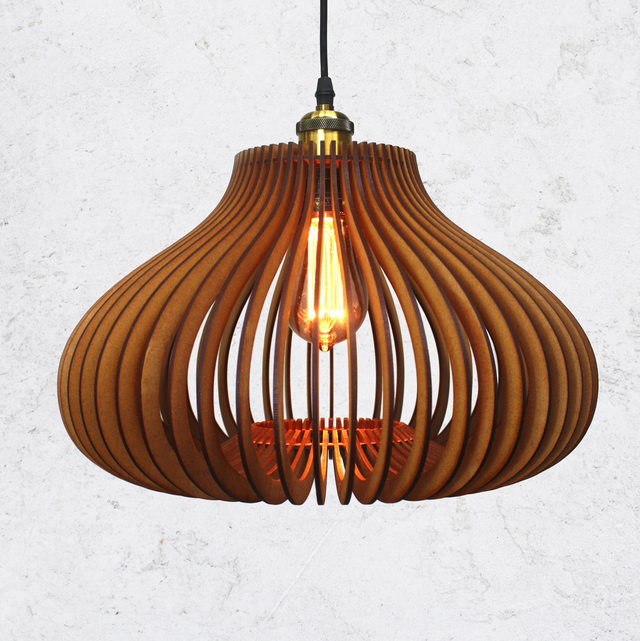 Saku Feature Pendant (Golden Brown)