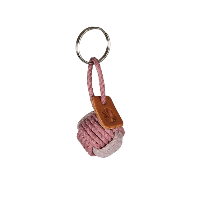 PORTE-CLE POMME DE TOULINE BI-COLORE