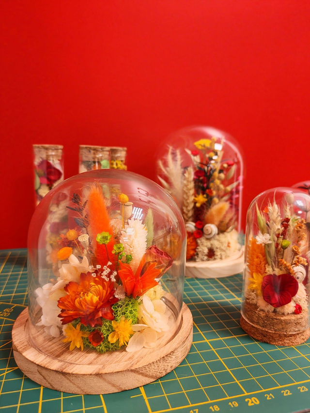 Cloche fleurie taille S - Jardin enchanté 🍂