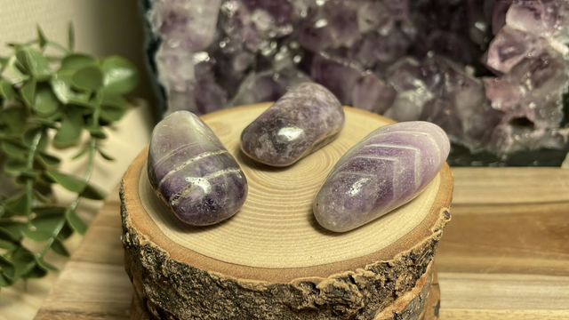 Pierre roulée AMETHYSTE RUBANEE (M)