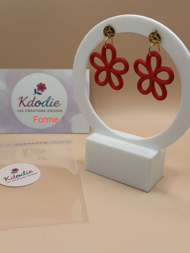 Boucles d'oreilles Fleur - Attaches Fantaisies