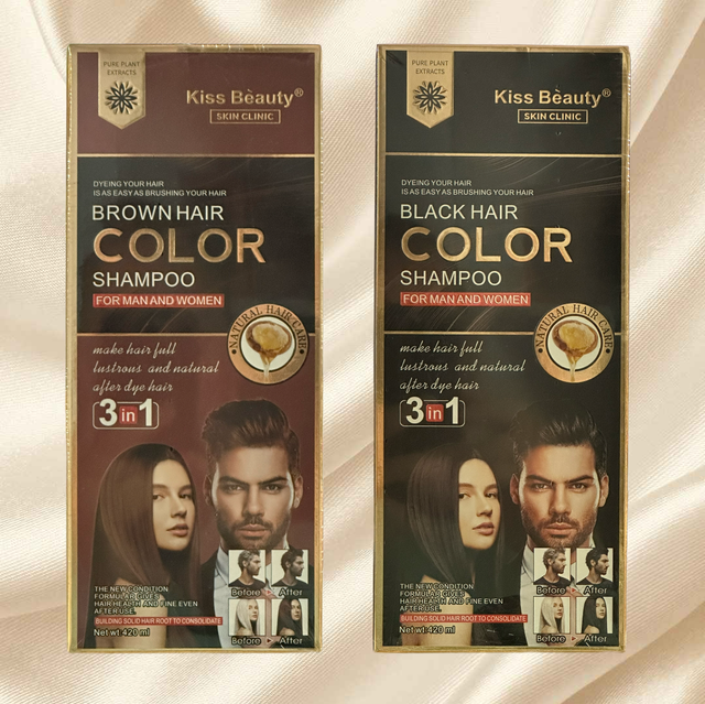 HAIR DYEING SHAMPOO FOR MEN AND WOMEN 420ML