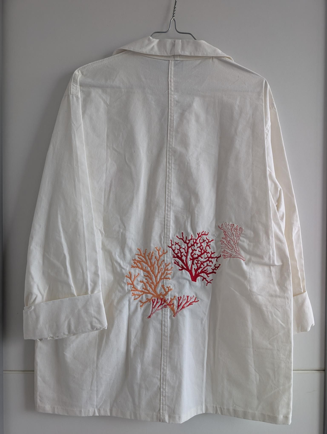 Bleu de chine blanc L • Corail