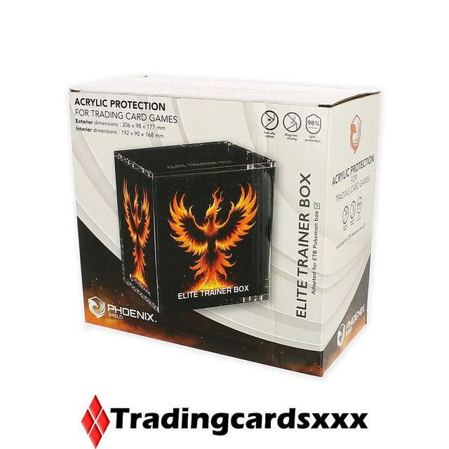 Phoenix Shield Boite-vitrine Acrylique Pour ETB Pokemon
