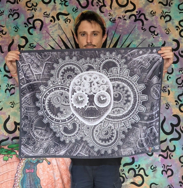 &quot;Le grand horloger&quot; Tenture Format 80x60cm 