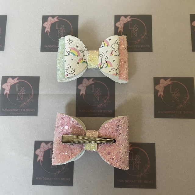 Rainbow Bunnies Bows