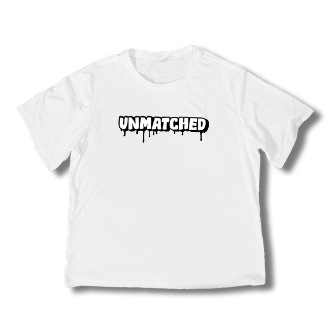 Unmatched™ OG Drip logo oversized Tee white