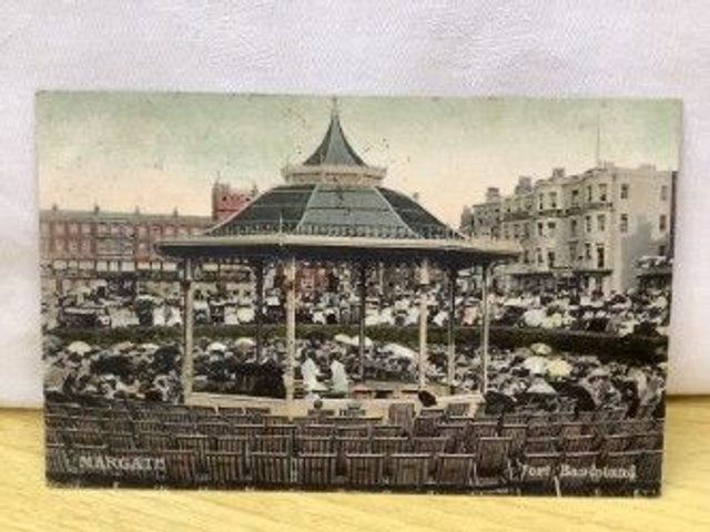 Margate, Fort Bandstand, Kent, Posted 1905 The Wellington Series G & P. Ltd Postcard Our Ref No. R128 £2.25