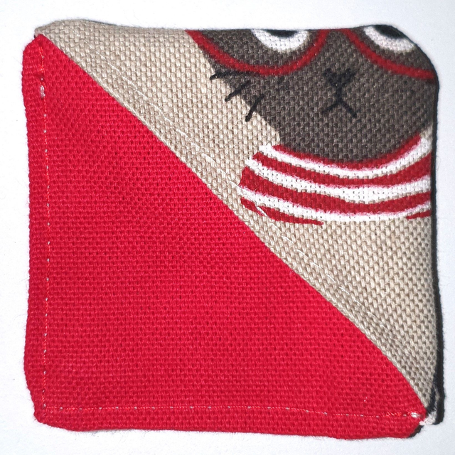 Marque pages rouge motifs chats 2