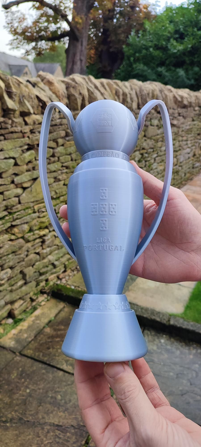 Portuguese League trophy replica, 3D printed sports trophy, football cup 3D print, custom tournament trophy, Nova Printing UK, eco-friendly 3D print gift, Memorabilia 